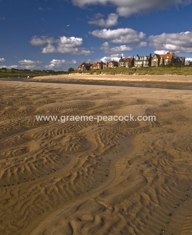 Alnmouth harbour and village,  Alnmouth,  Northumberland