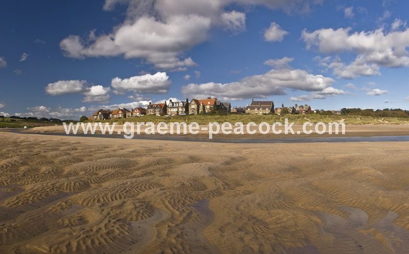 Alnmouth harbour and village,  Alnmouth,  Northumberland