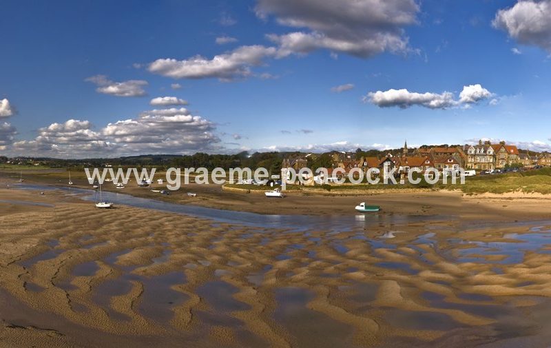 Alnmouth harbour and village,  Alnmouth,  Northumberland