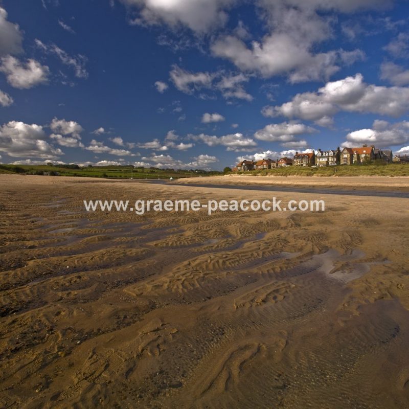 Alnmouth harbour and village,  Alnmouth,  Northumberland