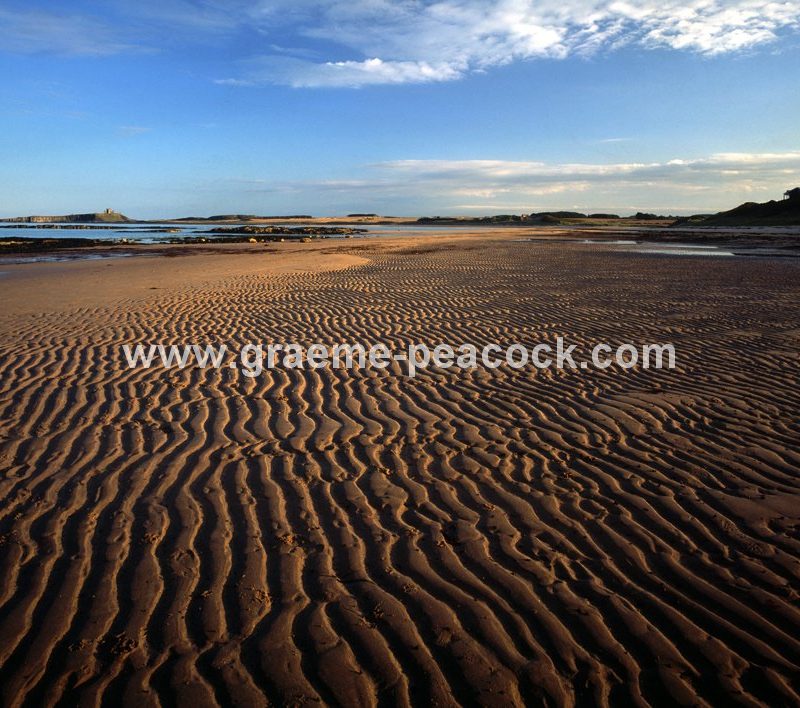 Embleton beach and Dunstanburgh Castle,  Embleton,  Northumberland