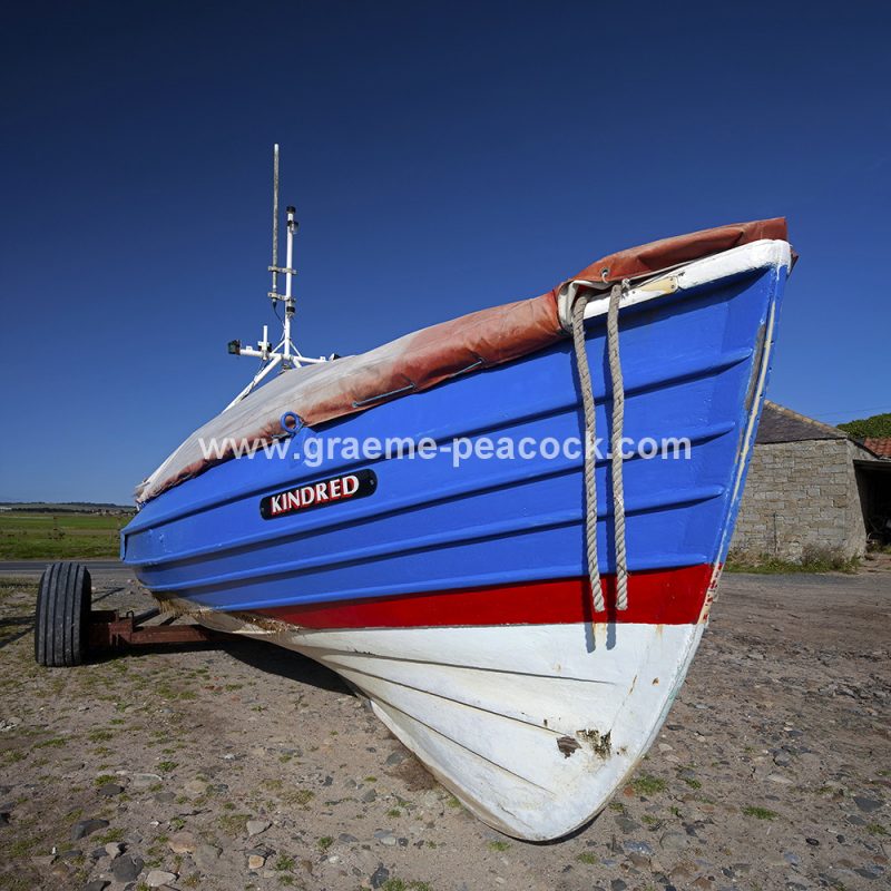 Coble at Boulmer village near Alnwick, Nortumberland