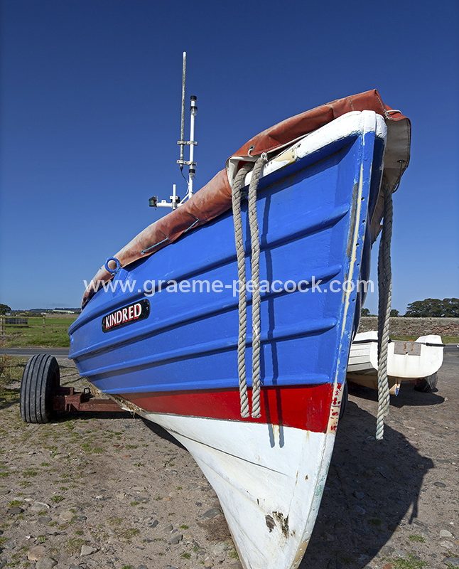 Coble at Boulmer village near Alnwick, Nortumberland