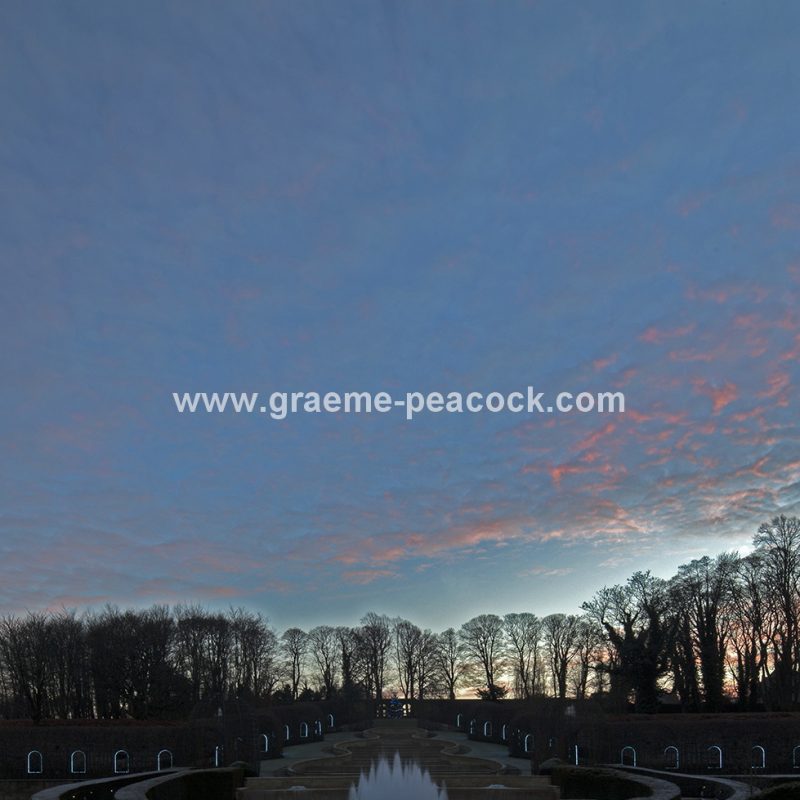 The Alnwick Garden at night, Alnwick, Northumberland