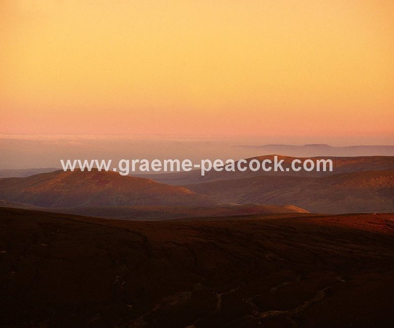 Cheviot Hills at sunset