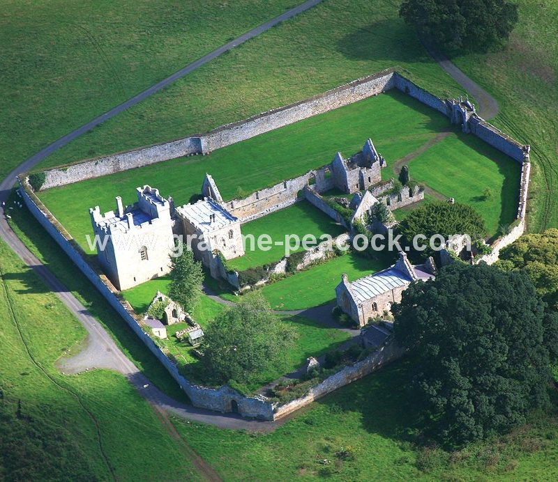 Aerial View of Hulne Priory, Alnwick, Northumberland