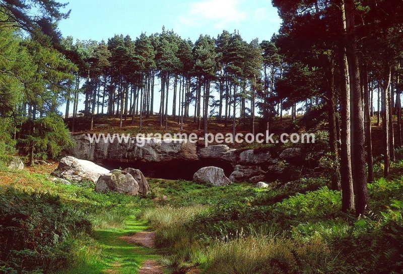 St. Cuthbert's Cave near Belford, Northumberland