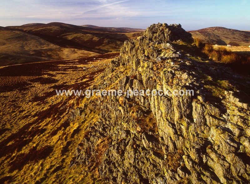 Harthope Valley from Housey Crags near Wooler, Cheviot Hills, Northumberland, NNPA