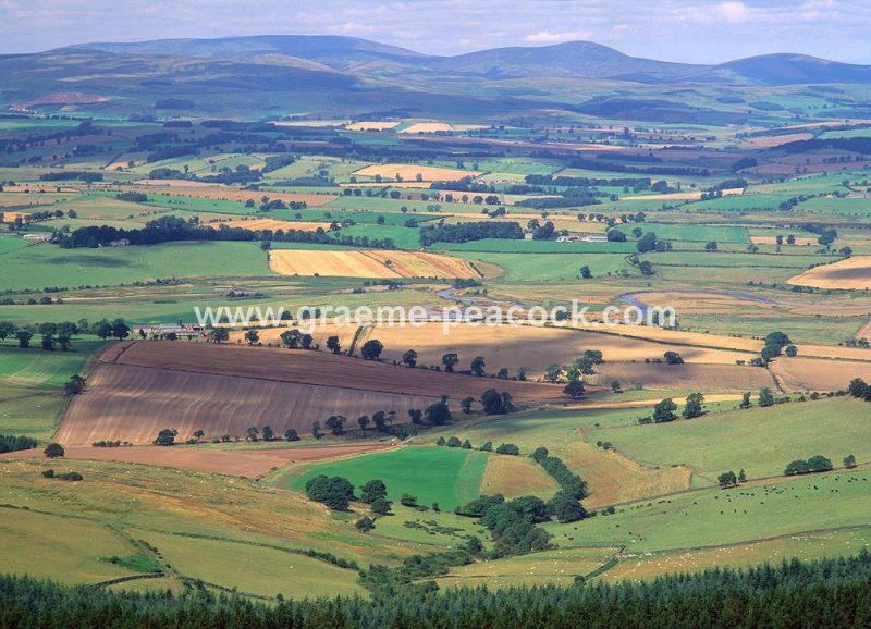 Coquetdale and Cheviot Hills from Simonside, Rothbury, Northumberland National Park