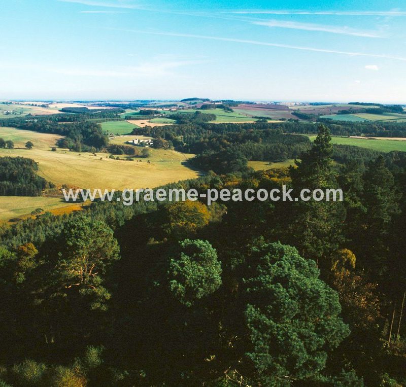 View from Brizlee Tower, Hulne Park, Alnwick, Northumberland