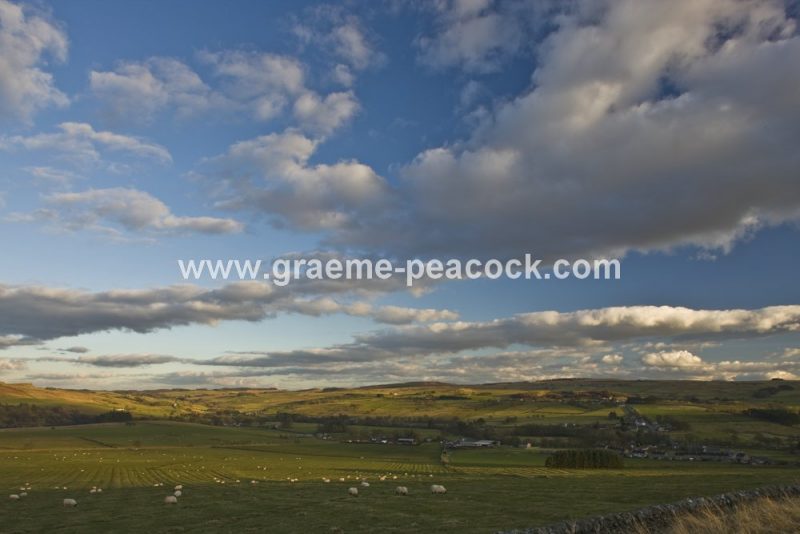 Vista over West Woodburn, Northumberland National Park