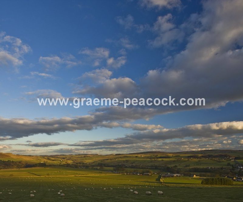 Vista over West Woodburn, Northumberland National Park