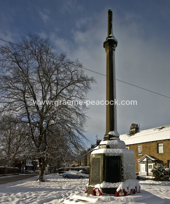 Wylam village in winter, Northumberland