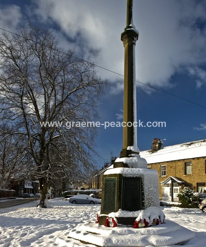 Wylam village in winter,  Northumberland