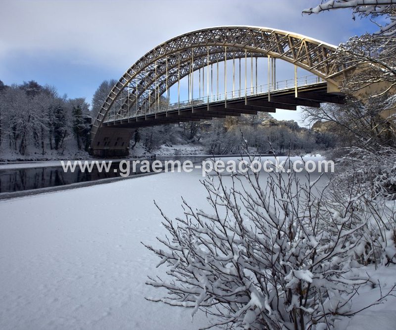 Points Bridge and River Tyne near Wylam,  Northumberland