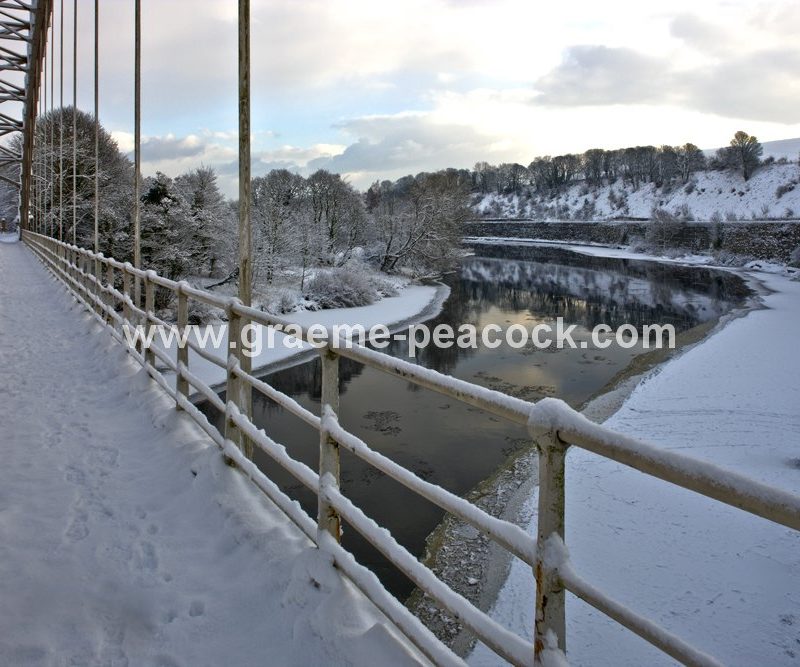 Points Bridge and River Tyne near Wylam,  Northumberland