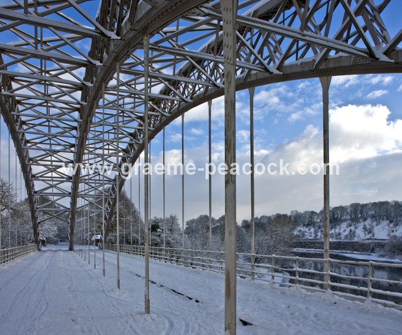 Points Bridge and River Tyne near Wylam,  Northumberland