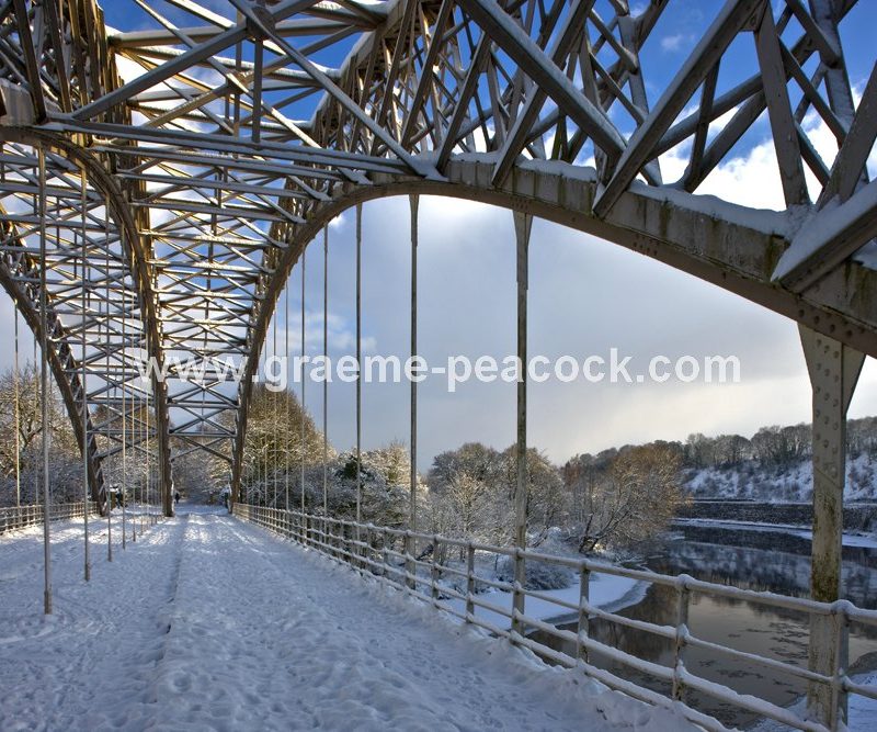Points Bridge and River Tyne near Wylam,  Northumberland