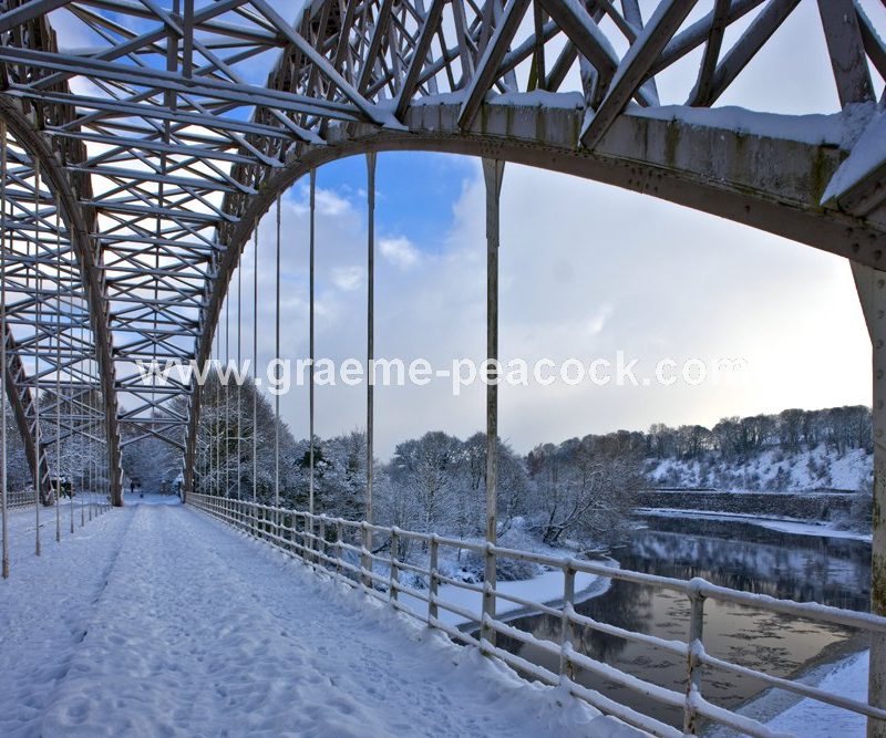 Points Bridge and River Tyne near Wylam,  Northumberland