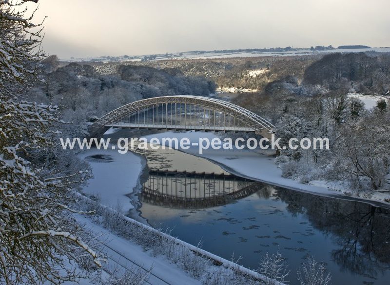 Points Bridge and River Tyne near Wylam,  Northumberland