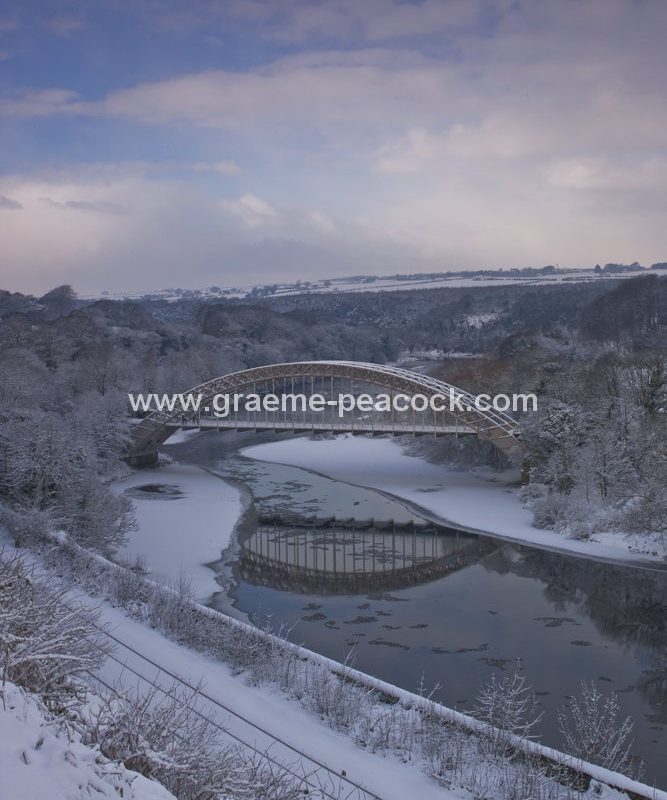 Points Bridge and River Tyne near Wylam,  Northumberland