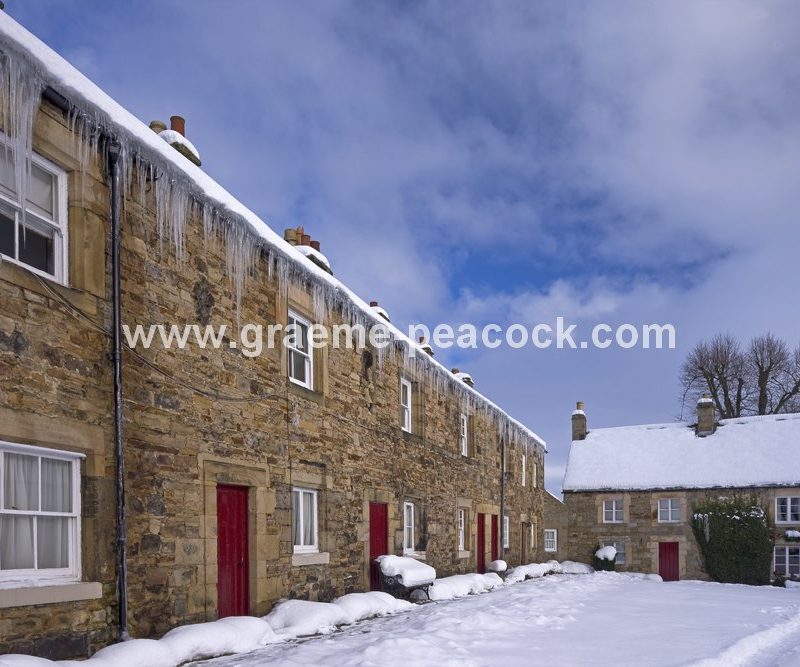 Blanchland Village in winter, Northumberland