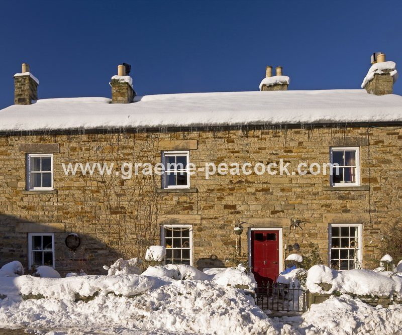Blanchland Village in winter, Northumberland