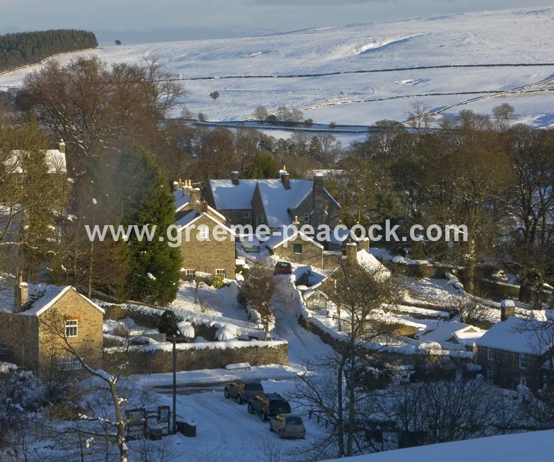 Blanchland Village in winter, Northumberland