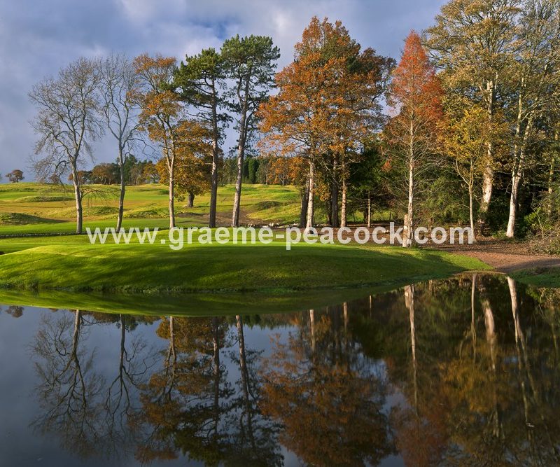 Autumn colours at Close House Golf and Country Club near Wylam, Northumberland