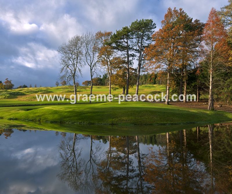 Autumn colours at Close House Golf and Country Club near Wylam, Northumberland