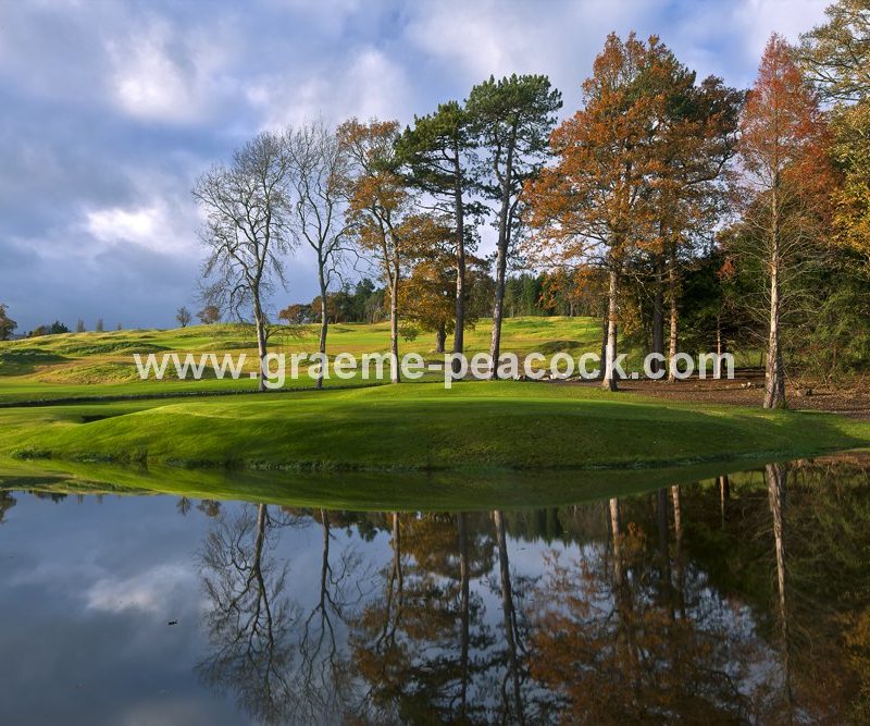 Autumn colours at Close House Golf and Country Club near Wylam, Northumberland