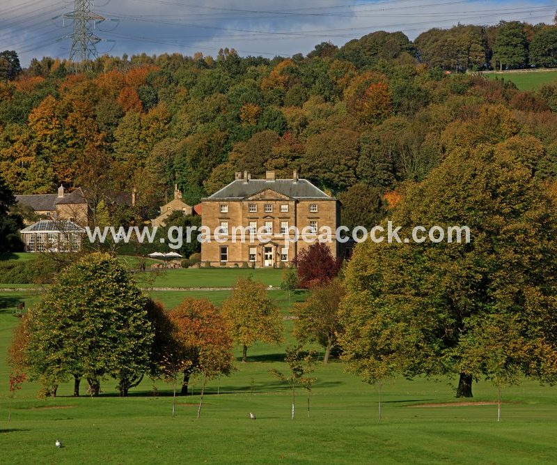 Autumn colours at Close House Golf and Country Club near Wylam, Northumberland