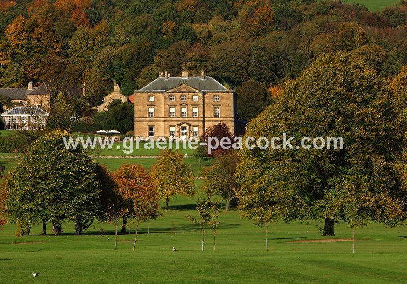 Autumn colours at Close House Golf and Country Club near Wylam, Northumberland
