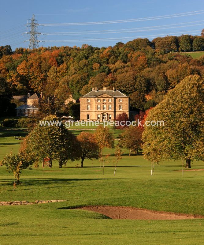 Autumn colours at Close House Golf and Country Club near Wylam, Northumberland