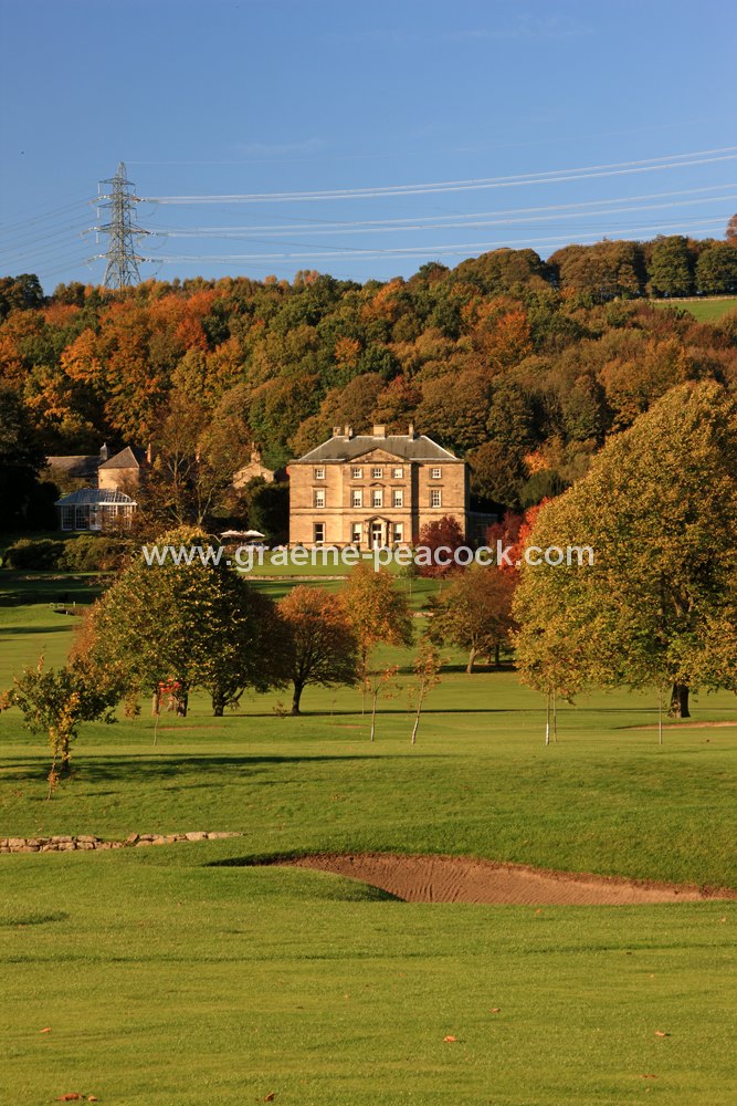 Autumn colours at Close House Golf and Country Club near Wylam, Northumberland