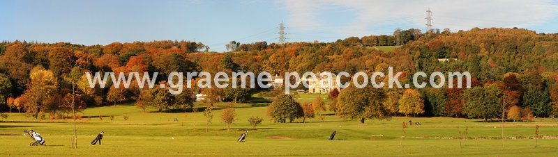 Autumn colours at Close House Golf and Country Club near Wylam, Northumberland