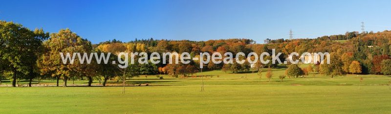 Autumn colours at Close House Golf and Country Club near Wylam, Northumberland