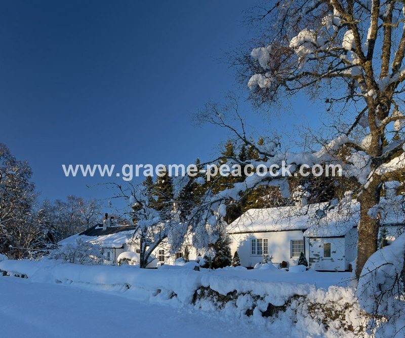 Kielder Village in winter, Northumberland