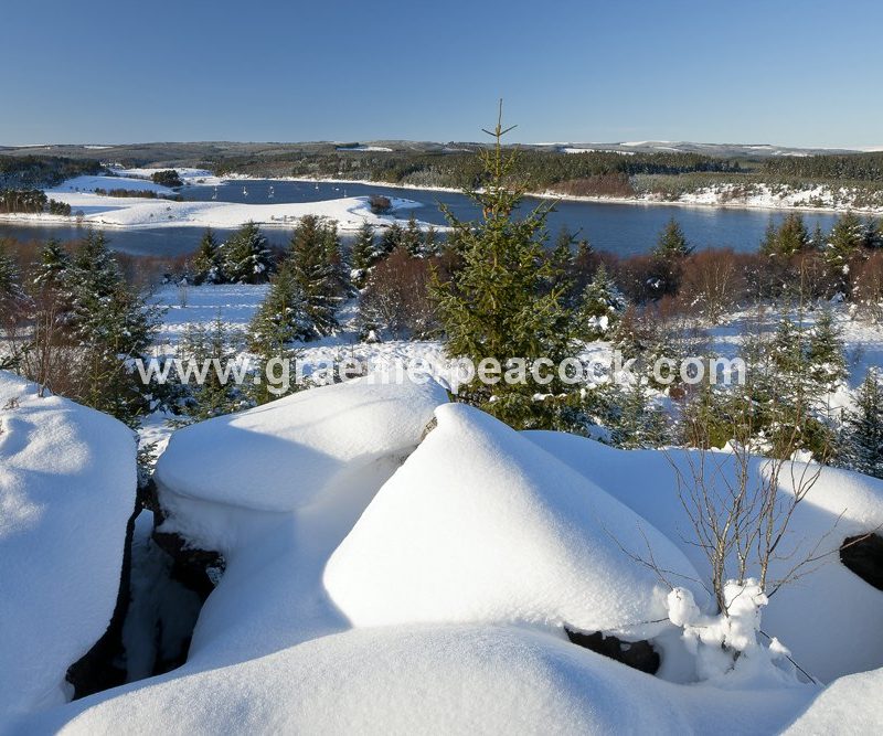 Kielder Water and Forest Park in winter, Northumberland