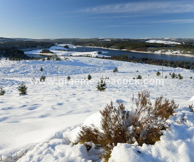 Kielder Water and Forest Park in winter, Northumberland