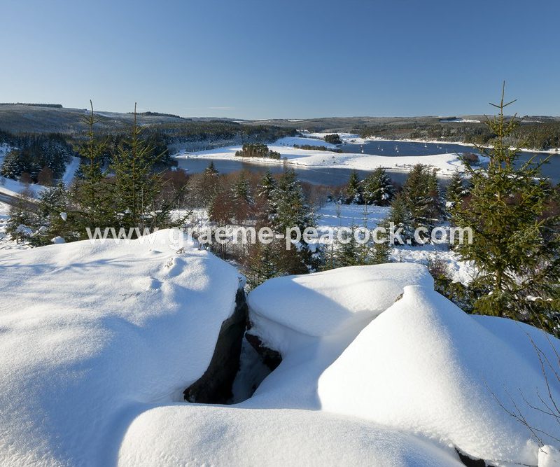 Kielder Water and Forest Park in winter, Northumberland
