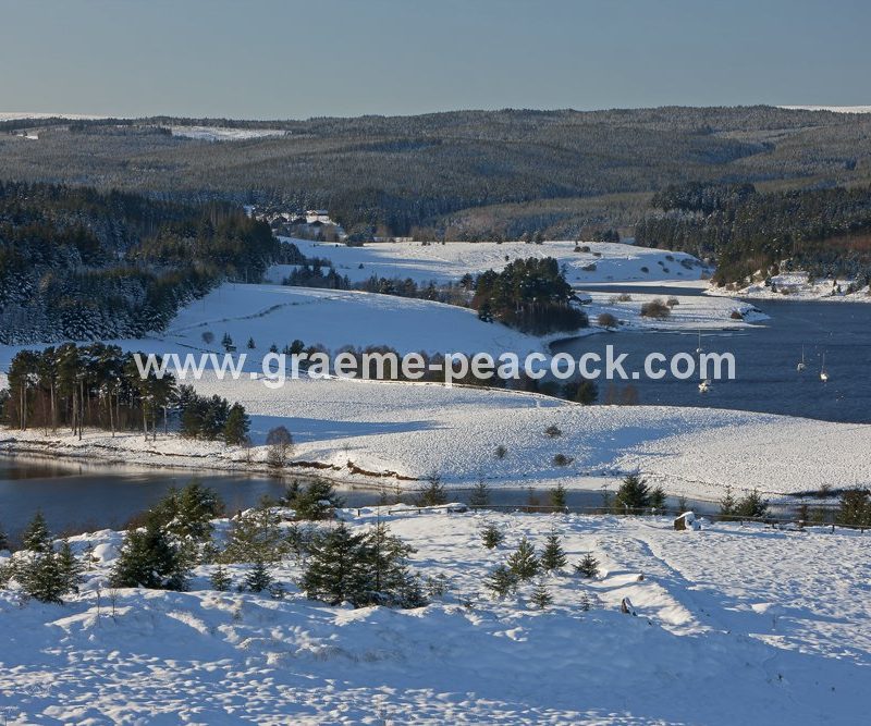 Kielder Water and Forest Park in winter, Northumberland