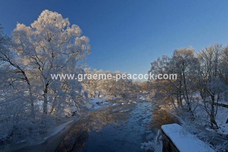 Redesmouth and River Rede in winter, Northumberland
