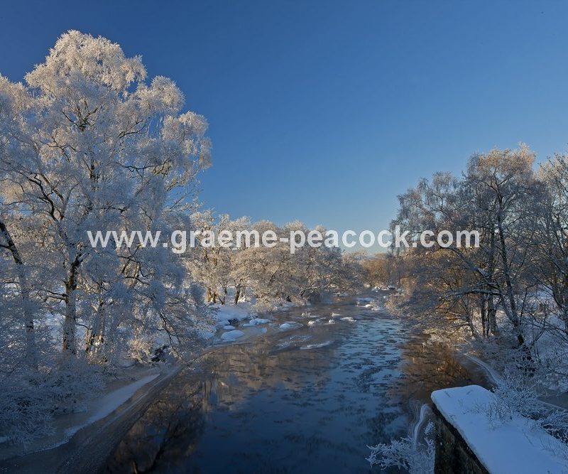 Redesmouth and River Rede in winter, Northumberland