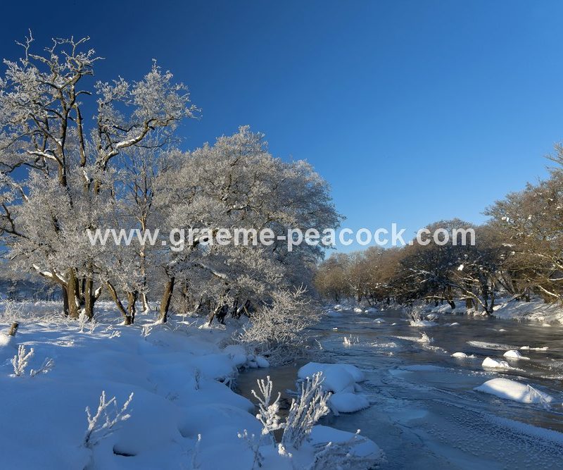 Redesmouth and River Rede in winter, Northumberland