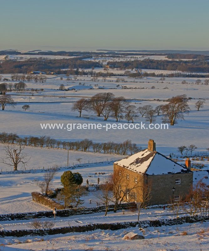 Wallington Estate seen from Shaftoe Crags near Belsay, Northumberland