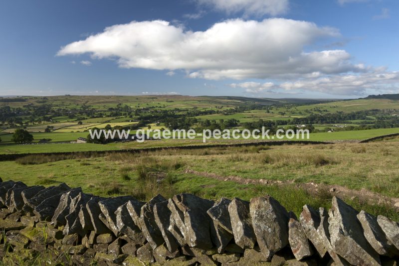 Teesdale vista viewed towards Grassholme reservoir, Teesdale, County Durham