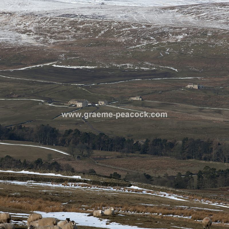 Alston Moor in winter near Alston, Cumbria