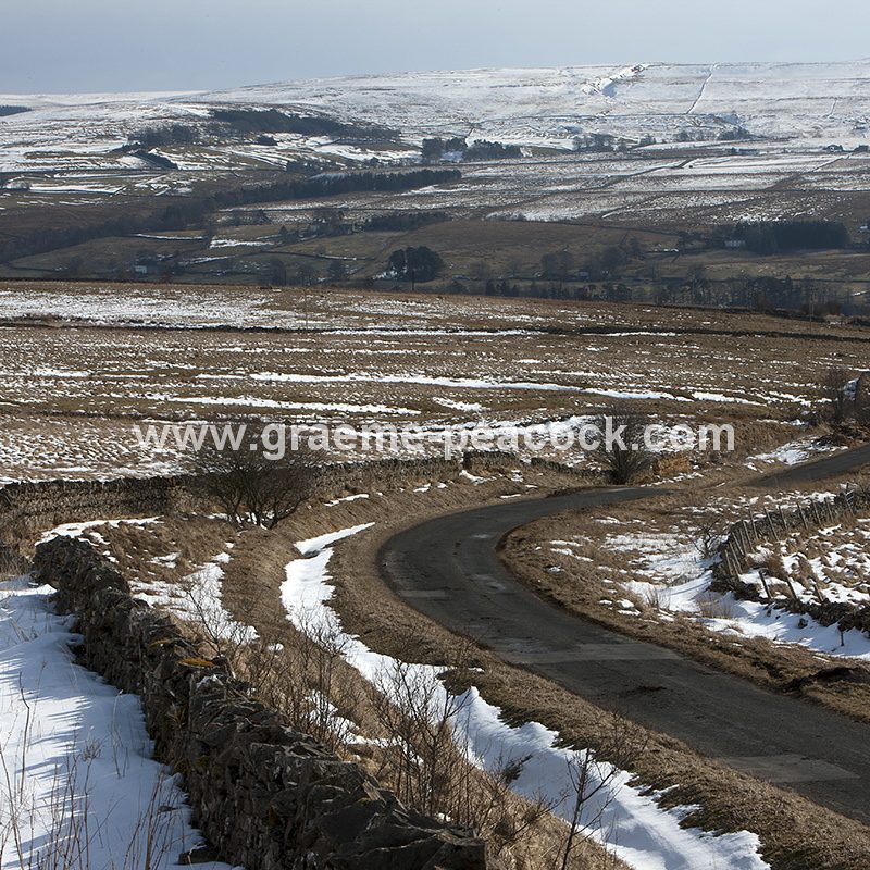 Alston Moor in winter near Alston, Cumbria