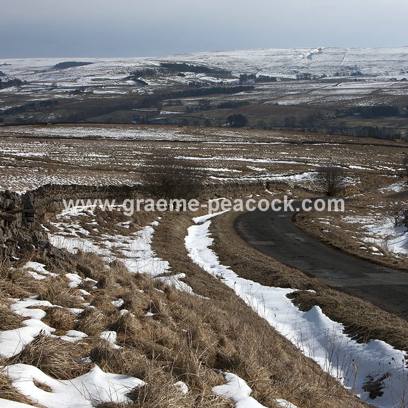 Alston Moor in winter near Alston, Cumbria